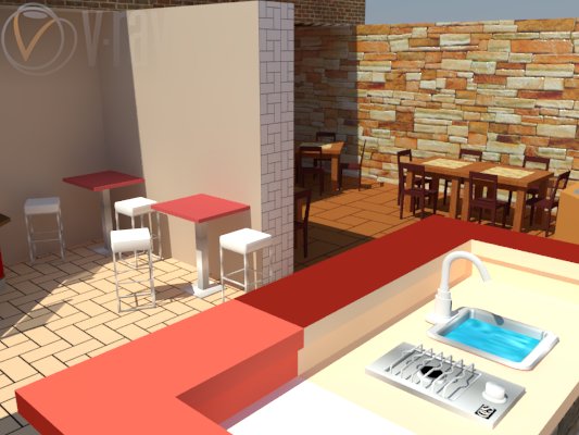 Rendering dalla zona bar
