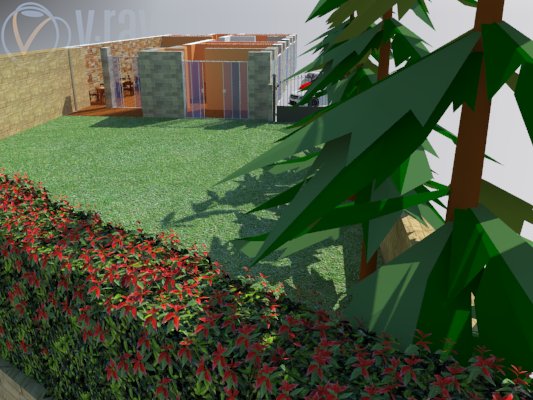 Rendering zona giardino